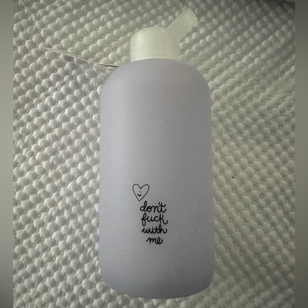 bkr “Don’t f**k with me” 32 oz/1 liter water bottle - light purple - NWT